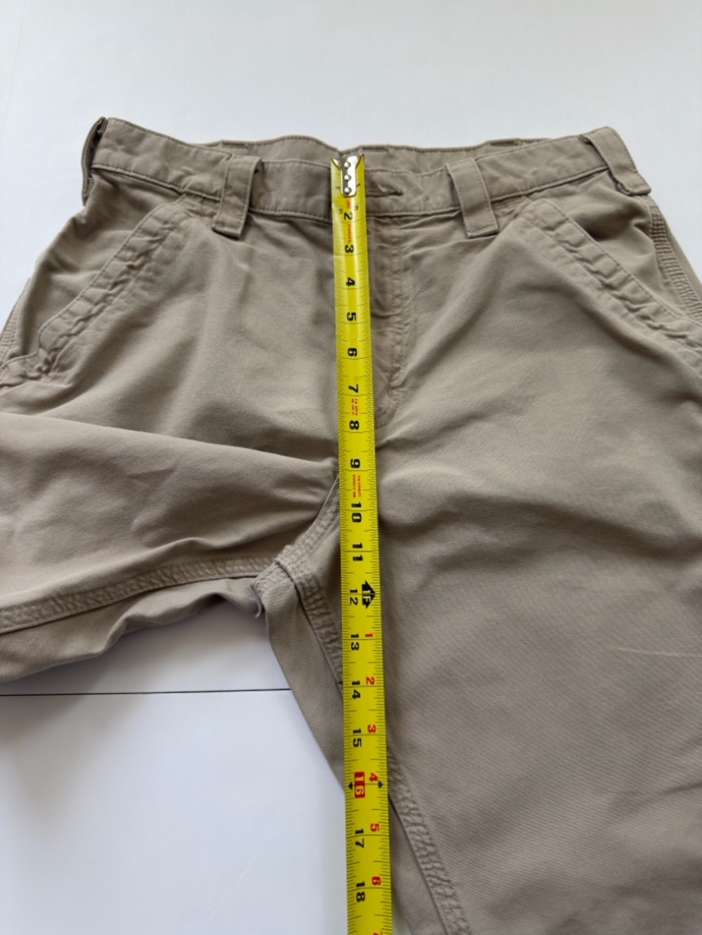 Carhartt B151 Dungaree Fit Pants Mens 32x29 Tan Carpenter Workwear Utility - Picture 4 of 9